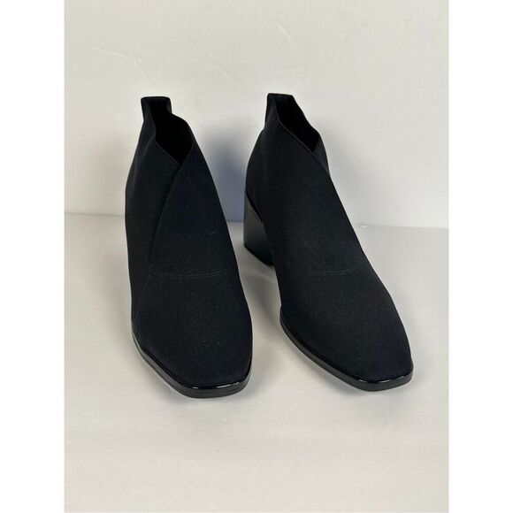 Aerosoles Anina Ankle Wedge Booties sz 8 Black - Picture 2 of 11